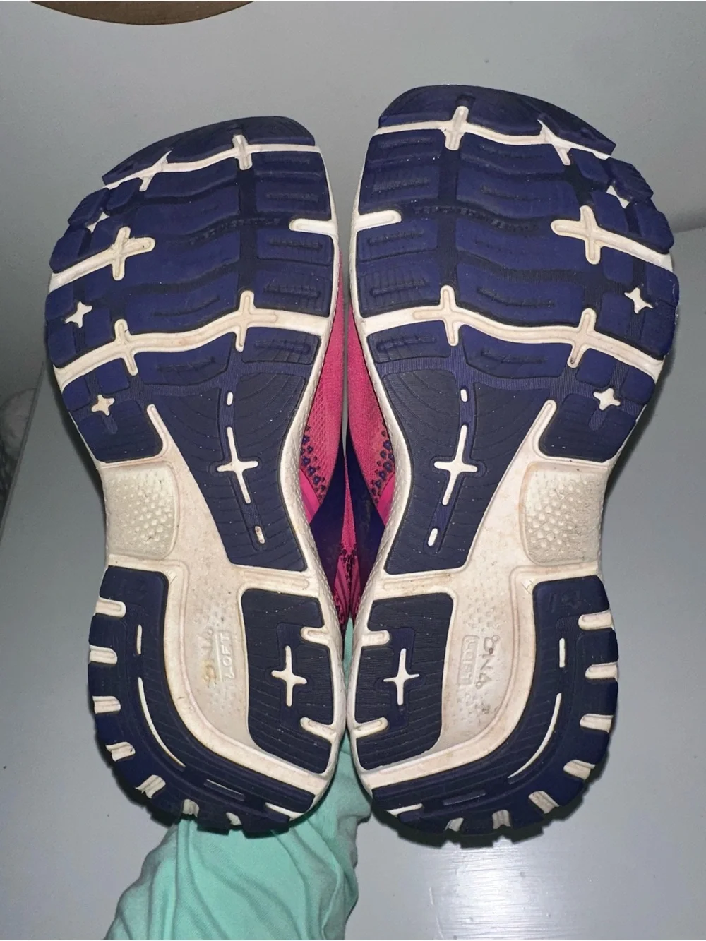 Brooks‎ Ghost 14 Women's Pink Navy Mesh Running Shoes Low Top 120356-1B-612